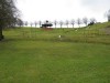 Park with pond grassed over